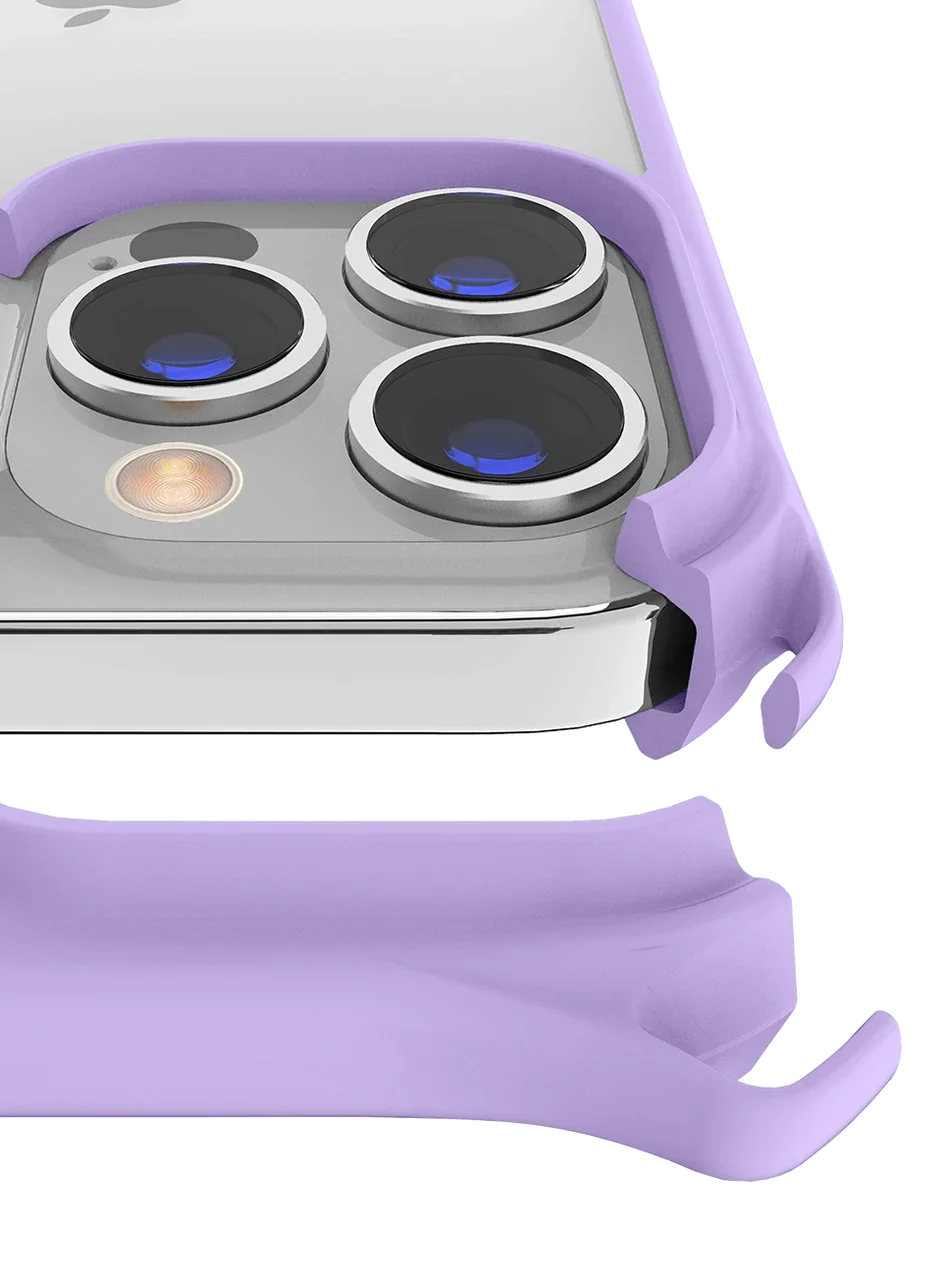 Itskins Hybrid Sling iPhone 13 Pro Cover - Light Purple - Tashqila Itskins Hybrid Sling iPhone 13 Pro Cover - Light Purple - Tashqila